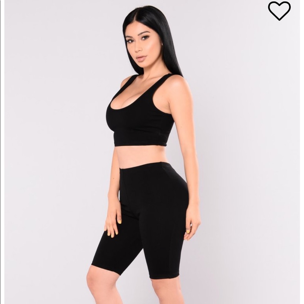 Fashion Nova Bondoc Biker Short Set